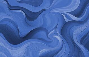 Abstract blue colourful wavy background in cartoon style. photo