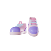 school shoes 3d illustration rendering png