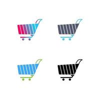 Unique Shopping Cart Vector Icon