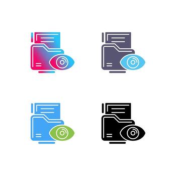 icono de vector de visualización de datos