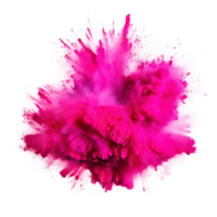 Pink holi paint color powder Illustration AI Generative png