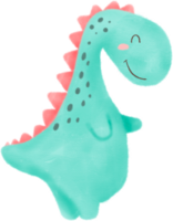 verzameling van schattig tekening dinosaurus met waterverf illustratie png