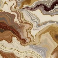 Marble texture, topography. Illustration in earthy colors. Abstract background in ebru technique. photo