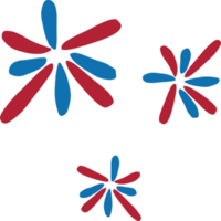 Unabhängigkeit Tag Feuerwerk Element png