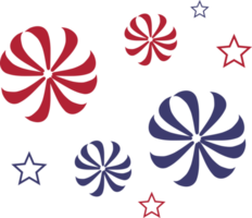 Independence day firework element PNG