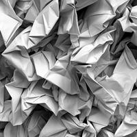 Abstract gray background with crumpled paper texture, crumpled paper. photo