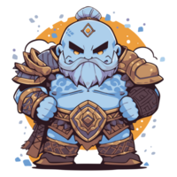 Delightful game character concept for your creative project, png