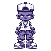 Hiphop character for your design project, png