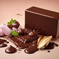 World chocolate day 3d photo