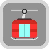 Ski lift Vector Icon Design