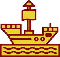 Pirate ship Vector Icon Design