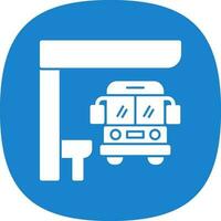 Bus stop Vector Icon Design