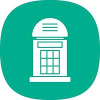 Phone booth Vector Icon Design