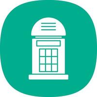 Phone booth Vector Icon Design