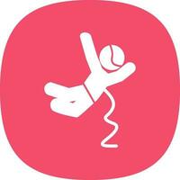 Base jumping Vector Icon Design