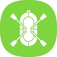 Rafting Vector Icon Design