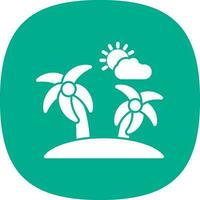 Island Vector Icon Design