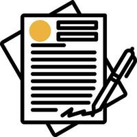 Contract Vector Icon Design