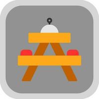 Picnic table Vector Icon Design