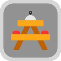 Picnic table Vector Icon Design