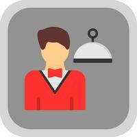 Waiter Vector Icon Design