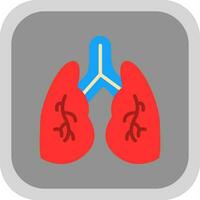 diseño de icono de vector de pulmones