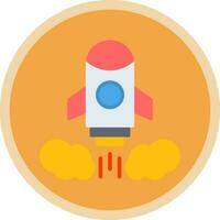 Rocket launch Vector Icon Design