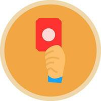 Red card Vector Icon Design