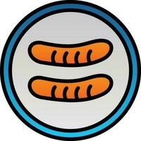 Sausage Vector Icon Design