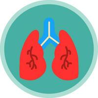 Lungs Vector Icon Design