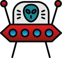 extraterrestre vector icono diseño