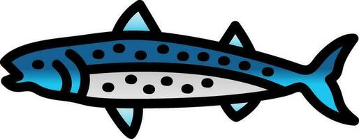 Mackerel Vector Icon Design