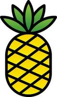 diseño de icono de vector de piña