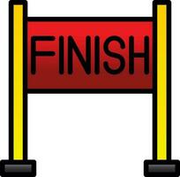Finish line Vector Icon Design