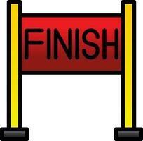 Finish line Vector Icon Design