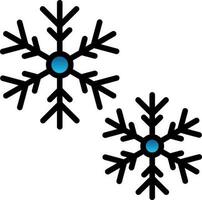 diseño de icono de vector de nieve