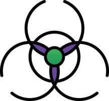 Biohazard sign Vector Icon Design