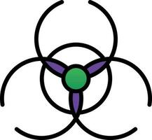 Biohazard sign Vector Icon Design