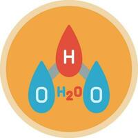 H2O vector icono diseño