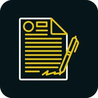 Contract Vector Icon Design