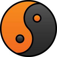 diseño de icono de vector de yin yang