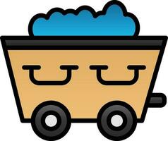 Trolley Vector Icon Design