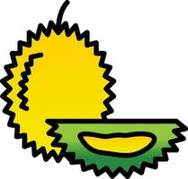 Durian vector icono diseño