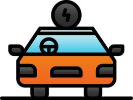 Hybrid car Vector Icon Design