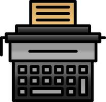 Typewriter Vector Icon Design