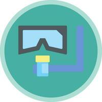 Snorkeling Vector Icon Design