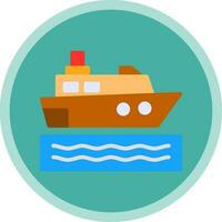 Cruise ship Vector Icon Design