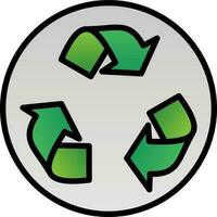 diseño de icono de vector de reciclaje