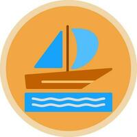 Silboat Vector Icon Design