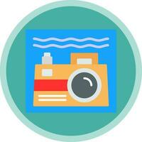 Underwater camera Vector Icon Design